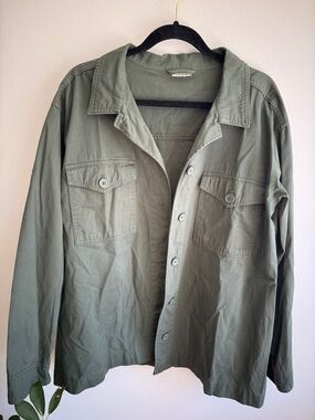 Woman’s Utility Military-Style Olive Field Jacket size L XL